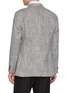 Back View - Click To Enlarge - MAGNUS & NOVUS - Mélange Textured Wool Linen Blend Blazer