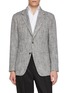 Main View - Click To Enlarge - MAGNUS & NOVUS - Mélange Textured Wool Linen Blend Blazer
