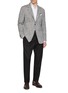 Figure View - Click To Enlarge - MAGNUS & NOVUS - Mélange Textured Wool Linen Blend Blazer