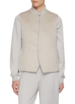 Main View - Click To Enlarge - MAGNUS & NOVUS - Stand Collar Cashmere Vest