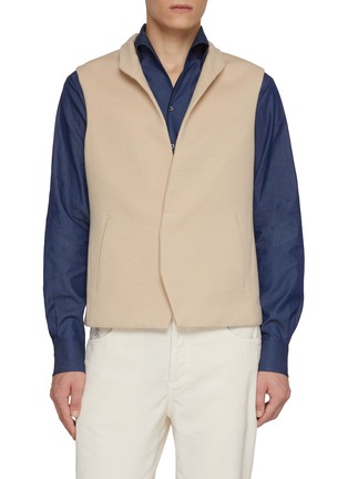 Main View - Click To Enlarge - MAGNUS & NOVUS - Stand Collar V-Neck Vest