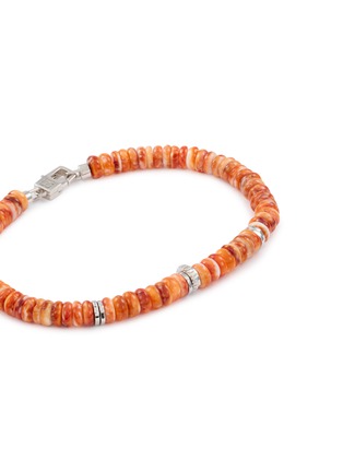 Detail View - Click To Enlarge - TATEOSSIAN - Spiny Oys Tangerine Discs Rhodium Bracelet