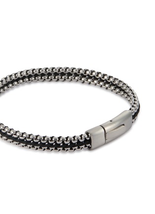 Detail View - Click To Enlarge - TATEOSSIAN - Tris Button Metal Chain Bracelet