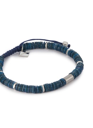 Detail View - Click To Enlarge - THOMPSON - Shell Disc Macramé Bracelet