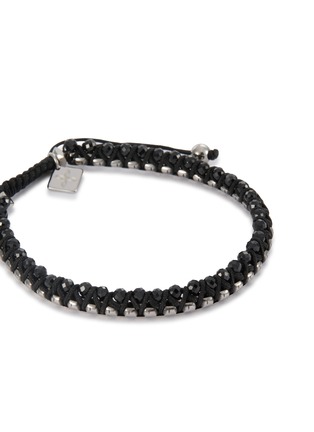 Detail View - Click To Enlarge - THOMPSON - Agate Macramé Bracelet