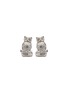 THOMPSON Owl Swarovski Crystal Palladium Cufflinks