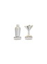 THOMPSON Martini Glass And Shaker Enamel Two Tone Cufflinks