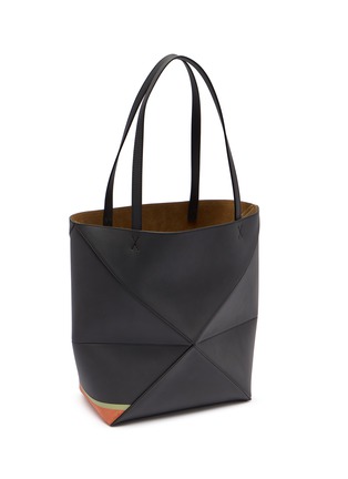 Detail View - Click To Enlarge - LOEWE - X Louis Wain Medium Puzzle Fold Leather Tote Bag