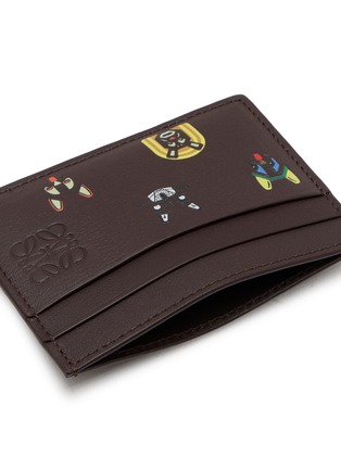 Detail View - Click To Enlarge - LOEWE - X Louis Wain Cats Leather Cardholder