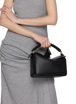 Front View - Click To Enlarge - LOEWE - Small Puzzle Leather Bag
