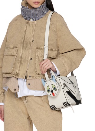 Figure View - Click To Enlarge - LOEWE - X Louis Wain Compact Hammock Leather Bag