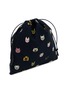 Figure View - Click To Enlarge - LOEWE - Cats Small Drawstring Canvas Cotton Pouch