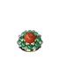 Main View - Click To Enlarge - MING SONG HAUTE JOAILLERIE - Abyssal Whispers 14K Gold Coral Chalcedony  Diamond Ring — HK 13