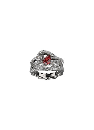 Main View - Click To Enlarge - MING SONG HAUTE JOAILLERIE - Abyssal Whispers Platinum Ruby Diamond Ring — HK 13