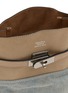 Detail View - Click To Enlarge - BEAUTIFUL PEOPLE - Large Bandage Handle Denim Suede Market Bag