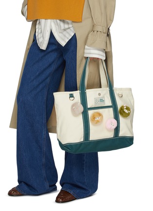 Back View - Click To Enlarge - BAZ & FRIENDS - Large Canvas Tote Bag