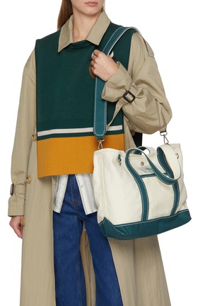 Figure View - Click To Enlarge - BAZ & FRIENDS - Large Canvas Tote Bag