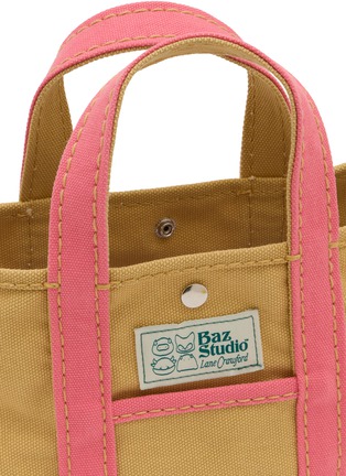 Detail View - Click To Enlarge - BAZ & FRIENDS - Small Canvas Tote Bag