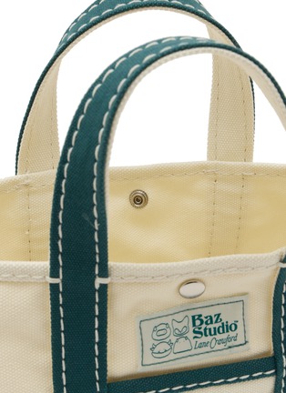 Detail View - Click To Enlarge - BAZ & FRIENDS - Small Canvas Tote Bag