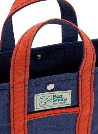 Detail View - Click To Enlarge - BAZ & FRIENDS - Small Canvas Tote Bag