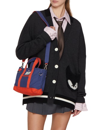 Figure View - Click To Enlarge - BAZ & FRIENDS - Small Canvas Tote Bag