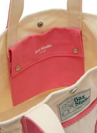 Detail View - Click To Enlarge - BAZ & FRIENDS - Large Canvas Tote Bag