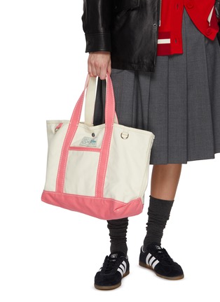 Front View - Click To Enlarge - BAZ & FRIENDS - Large Canvas Tote Bag