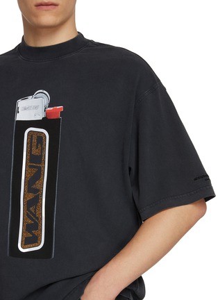  - ALEXANDERWANG - Printed Lighter Graphic Cotton T-shirt
