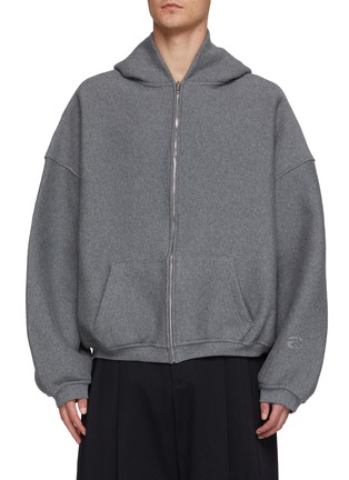 Main View - Click To Enlarge - ALEXANDERWANG - Star Puff Logo Oversized Hoodie