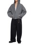 Figure View - Click To Enlarge - ALEXANDERWANG - Star Puff Logo Oversized Hoodie