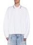 Main View - Click To Enlarge - ALEXANDERWANG - Oversized Cotton Jersey Polo Shirt