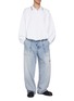Figure View - Click To Enlarge - ALEXANDERWANG - Oversized Cotton Jersey Polo Shirt