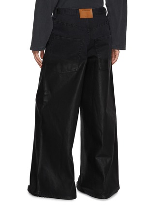 Back View - Click To Enlarge - ALEXANDERWANG - Dark Washed Half Coated Denim Jeans