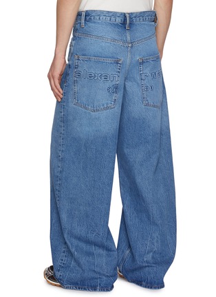 Back View - Click To Enlarge - ALEXANDERWANG - Surge Wide Leg Light Wash Jeans