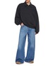 Figure View - Click To Enlarge - ALEXANDERWANG - Surge Wide Leg Light Wash Jeans