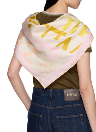 Figure View - Click To Enlarge - LOEWE - Silk Square Scarf