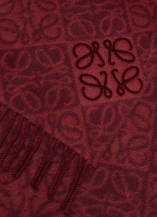 Detail View - Click To Enlarge - LOEWE - Anagram Wool Cashmere Scarf