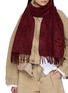 Figure View - Click To Enlarge - LOEWE - Anagram Wool Cashmere Scarf