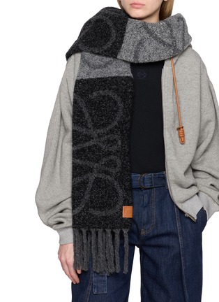 Figure View - Click To Enlarge - LOEWE - Anagram Alpaca Wool Blend Scarf