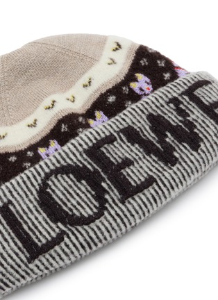 Detail View - Click To Enlarge - LOEWE - X Louis Wain Wool Blend Beanie