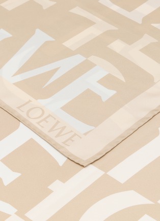 Detail View - Click To Enlarge - LOEWE - Silk Square Scarf