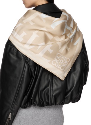 Figure View - Click To Enlarge - LOEWE - Silk Square Scarf