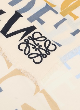 Detail View - Click To Enlarge - LOEWE - Wool Silk Cashmere Scarf