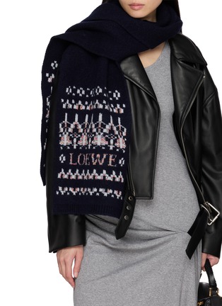 Figure View - Click To Enlarge - LOEWE - Wool Blend Scarf