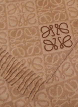 Detail View - Click To Enlarge - LOEWE - Anagram Wool Cashmere Scarf