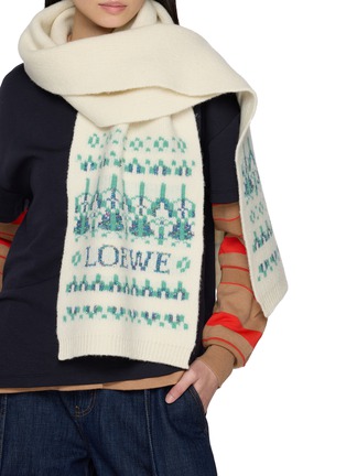 Figure View - Click To Enlarge - LOEWE - Wool Blend Scarf