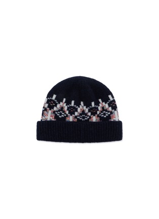 Figure View - Click To Enlarge - LOEWE - Fair Isle Sequin Intarsia Wool Blend Beanie