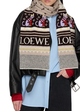 Figure View - Click To Enlarge - LOEWE - Wool Blend Scarf