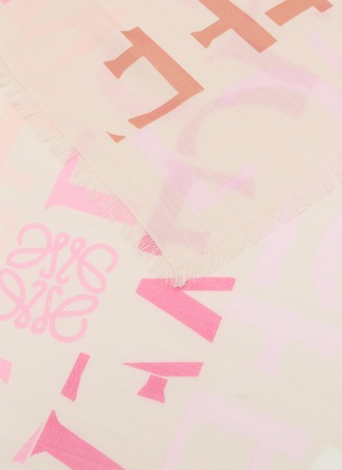 Detail View - Click To Enlarge - LOEWE - Wool Silk Cashmere Scarf