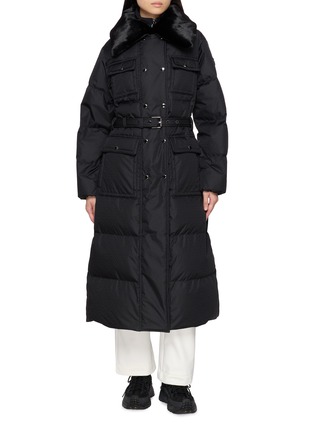 Main View - Click To Enlarge - FUSALP - Vlavi Epis Jacquard Faux Fur Collar Down Coat